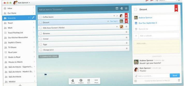 Wunderlist 3: самый мощный менеджер списков полностью обновился