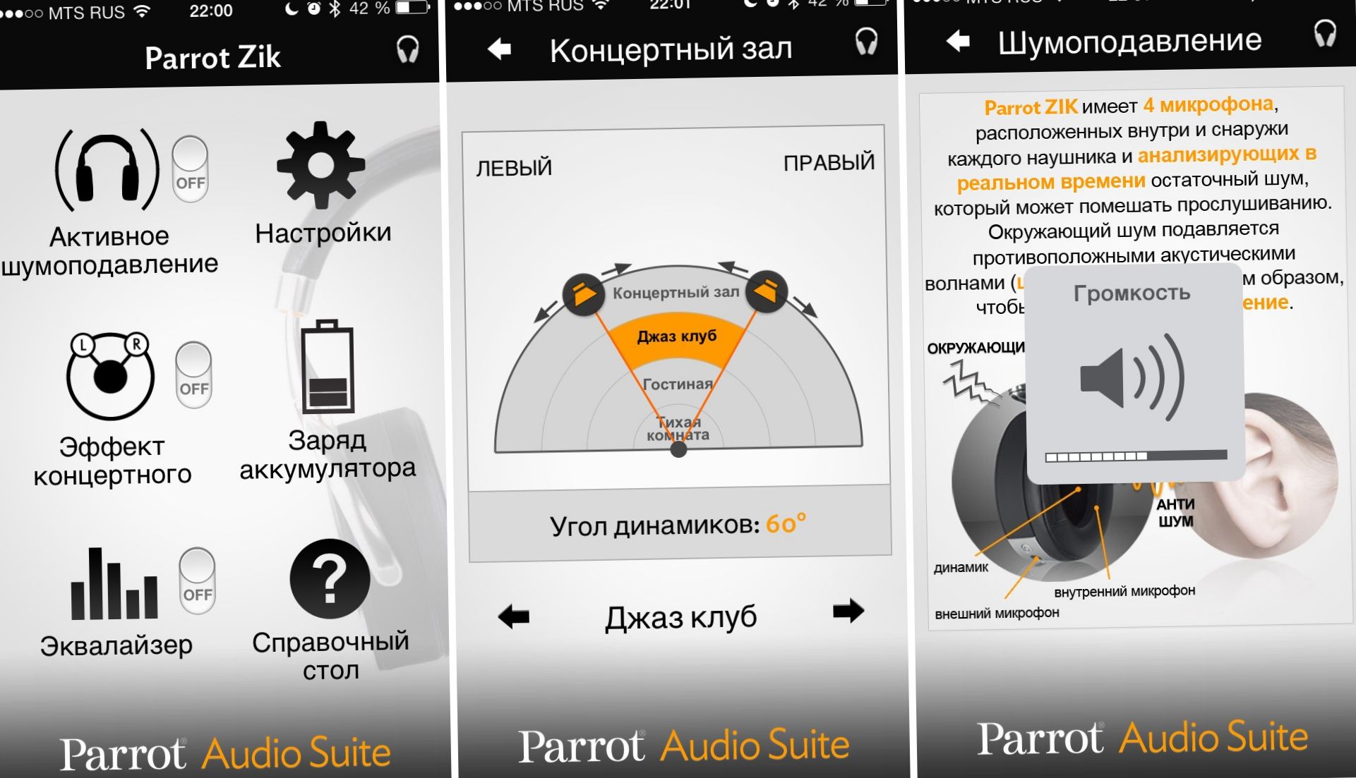 Умный звук. Обзор беспроводных наушников Parrot Zik (умный, звук, обзор, беспроводных, наушник) Умный звук. Обзор беспроводных наушников Parrot Zik