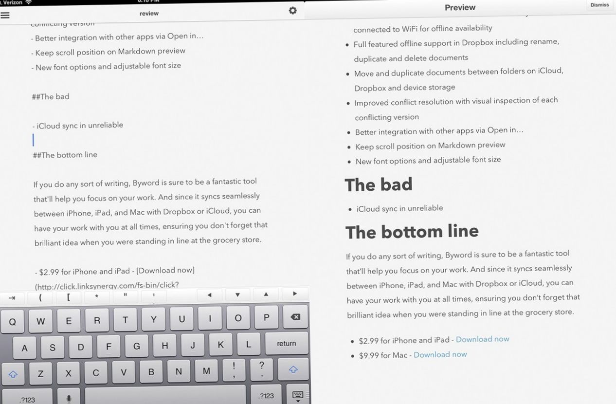 Толстому и не снилось. Лучшие текстовые редакторы для iPad